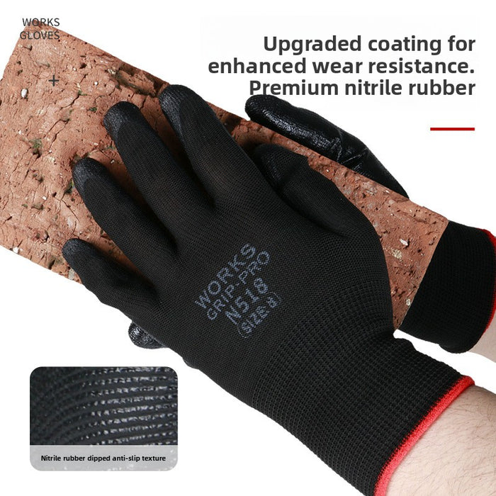 Fuel-Resistant Nitrile Work Gloves (Free Gift)